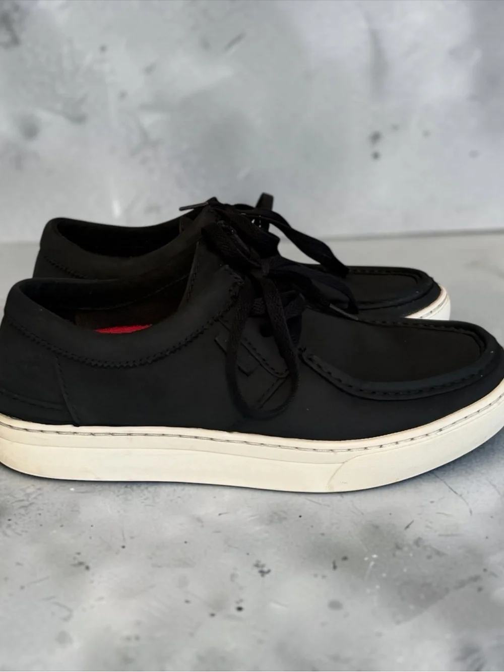 Timberland Cupsole Moc Toe Oxford Black Leather Men's Size 9 US (A184H)